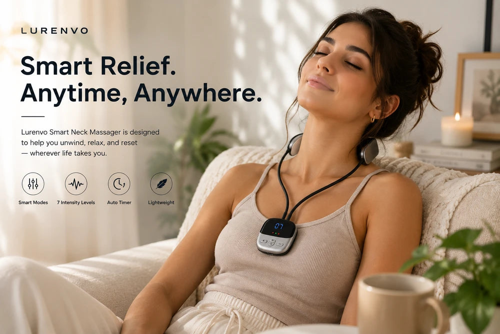Portable Neck Massager with Heat Therapy