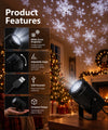 Snowflake Projection Night Light USB Rotating Atmosphere Light