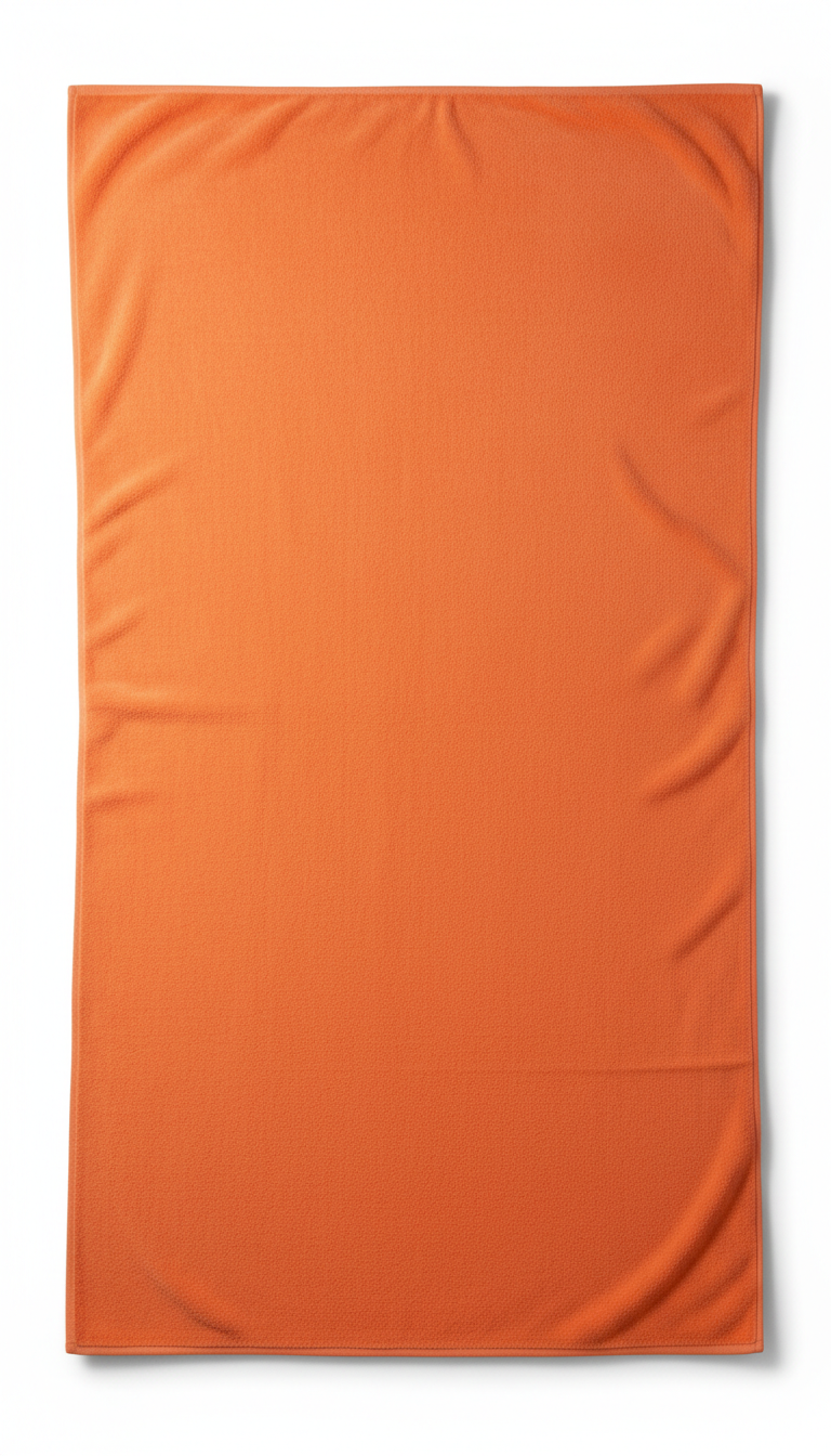 Electric Tangerine Oversized Beach Towel