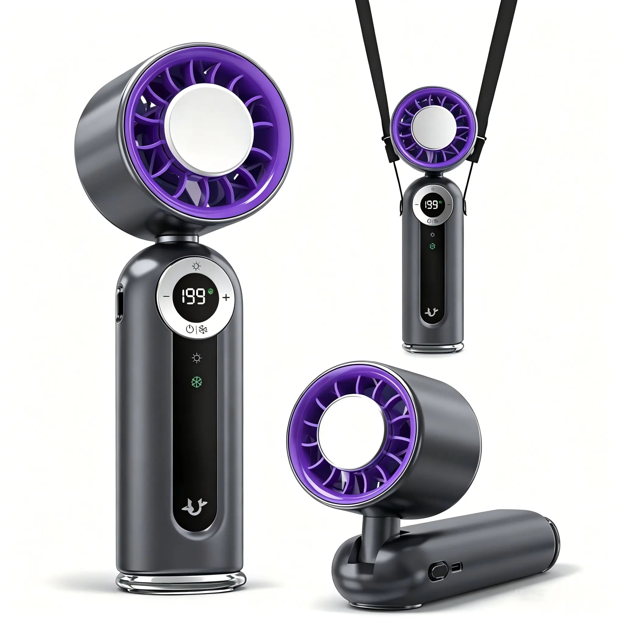 Portable handheld fan travel use case