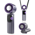Portable handheld fan with 199-speed control, foldable design